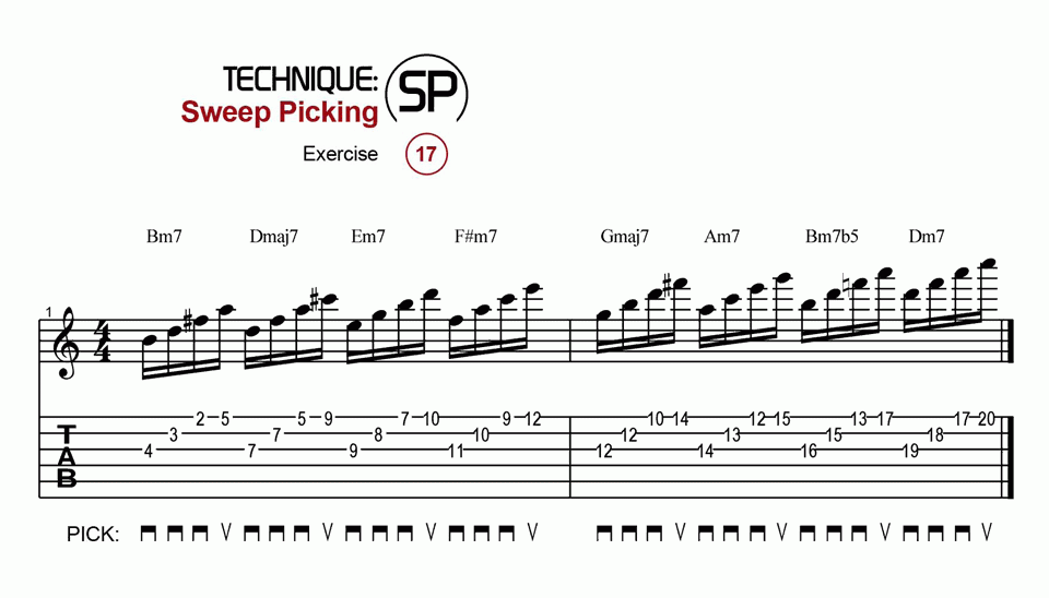 Sweep Picking · Ex. 17