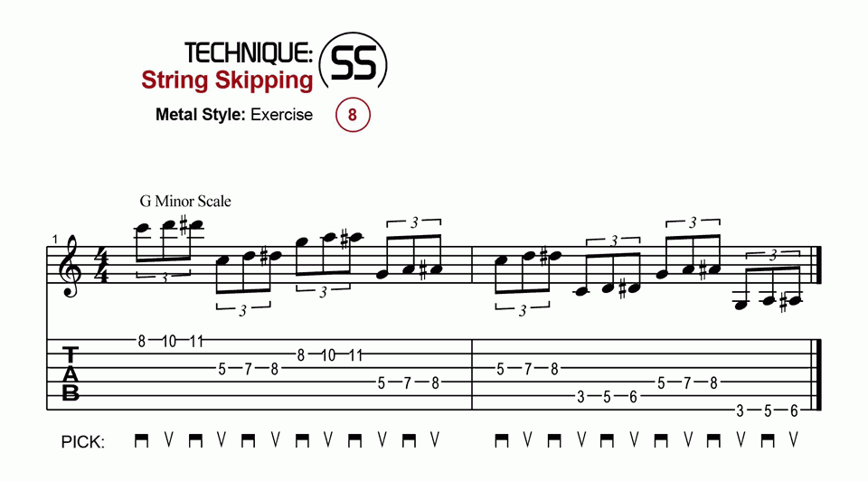 String Skipping · Metal · Ex. 08