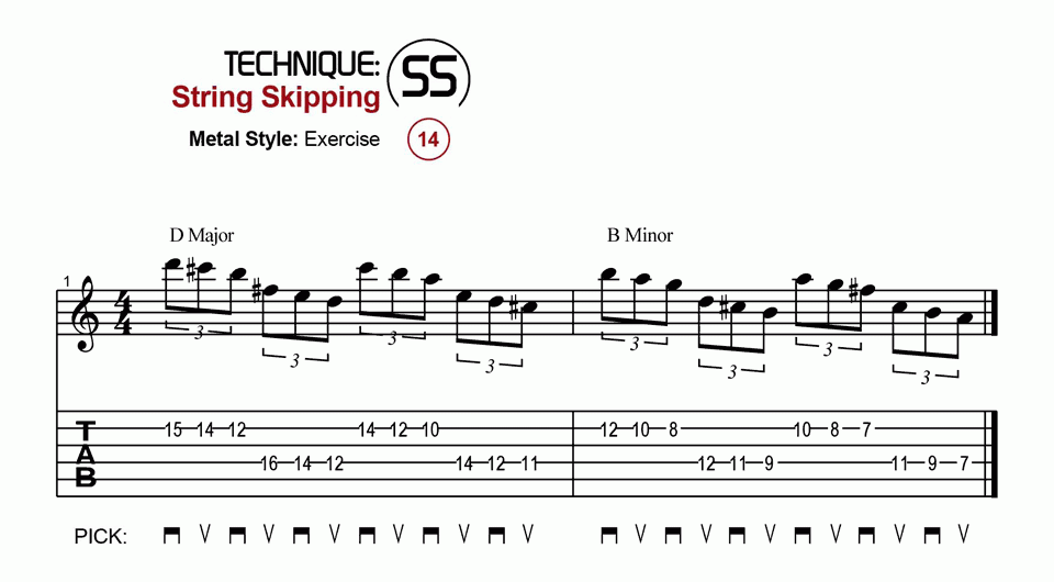 String Skipping · Metal · Ex. 14
