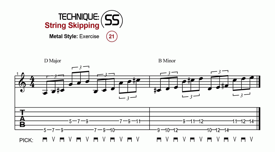 String Skipping · Metal · Ex. 21