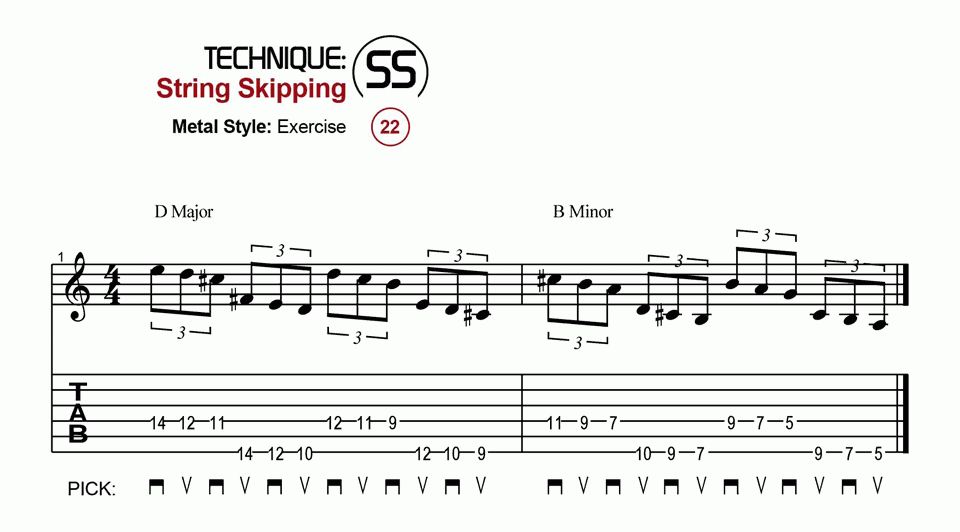 String Skipping · Metal · Ex. 22