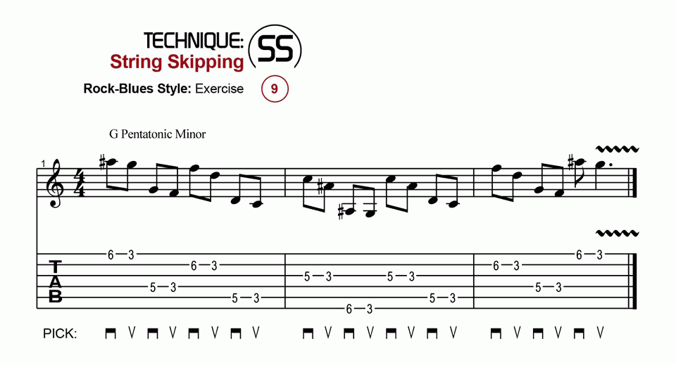 String Skipping · Rock · Ex. 09