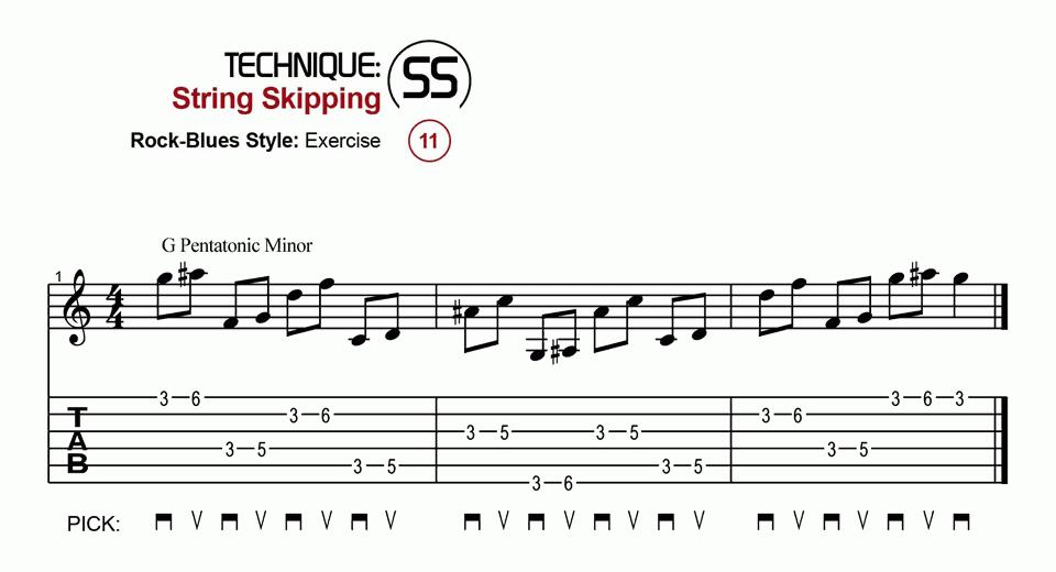 String Skipping · Rock · Ex. 11