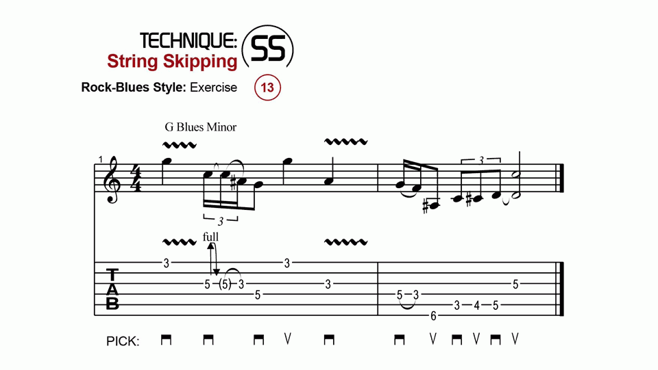 String Skipping · Rock · Ex. 13