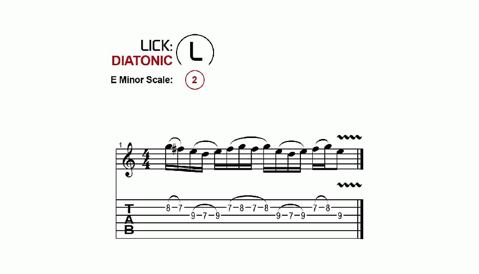 Licks · Diatonic · Ex. 02