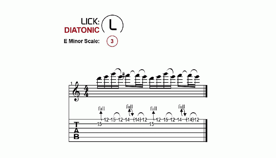 Licks · Diatonic · Ex. 03