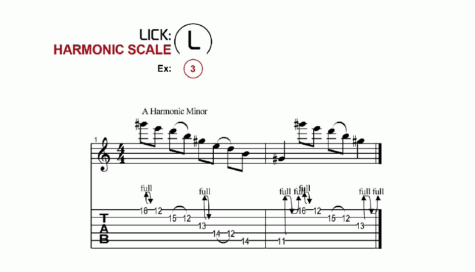 Licks · Harmonic · Ex. 03
