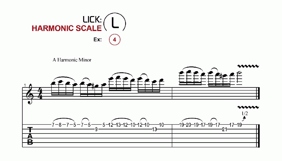 Licks · Harmonic · Ex. 04