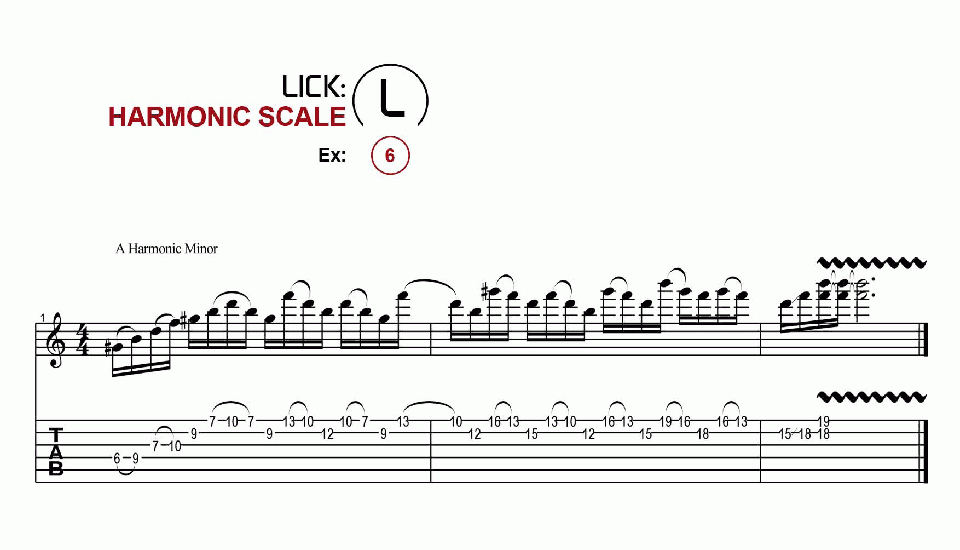 Licks · Harmonic · Ex. 06