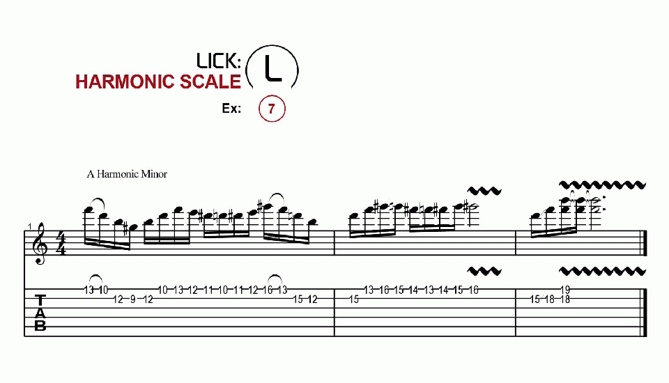 Licks · Harmonic · Ex. 07