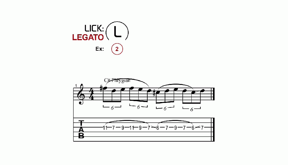 Licks · Legato · Ex. 02