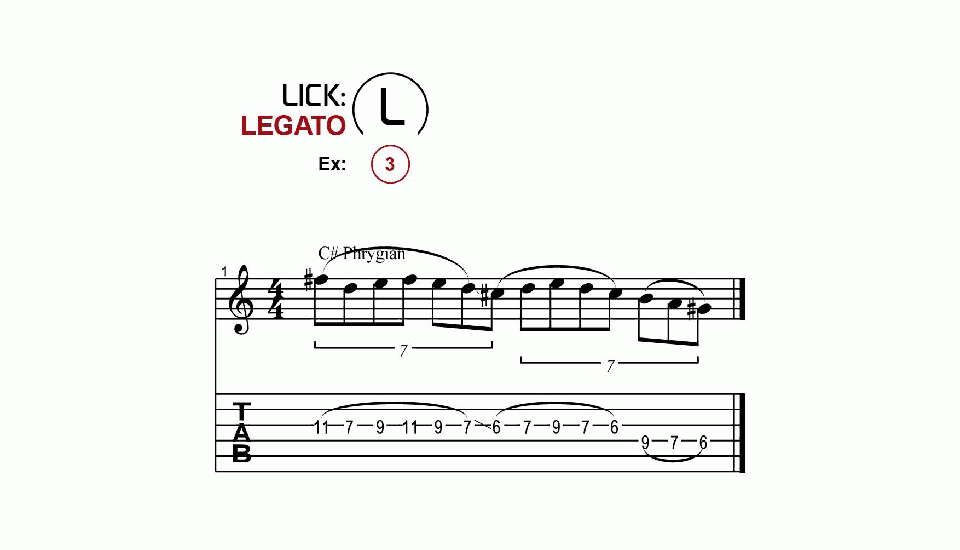 Licks · Legato · Ex. 03