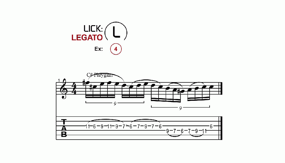 Licks · Legato · Ex. 04