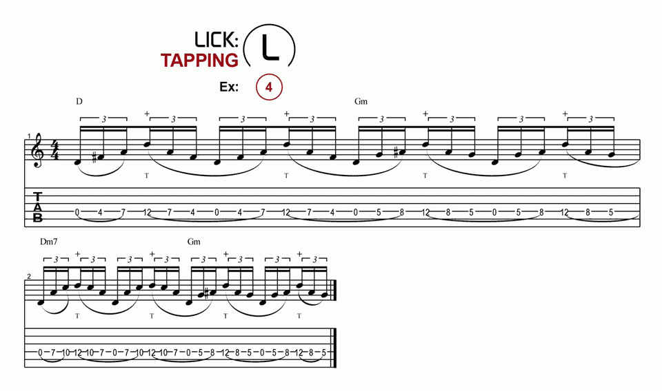 Licks · Tapping · Ex. 04