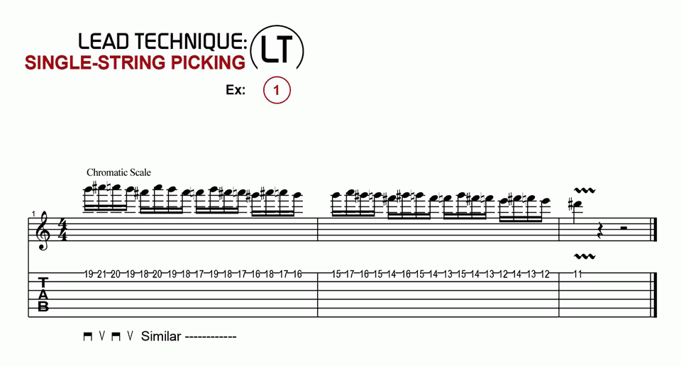 Single String Picking · Ex. 01