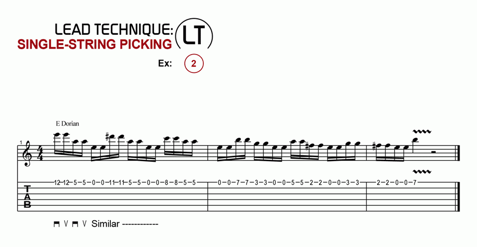 Single String Picking · Ex. 02