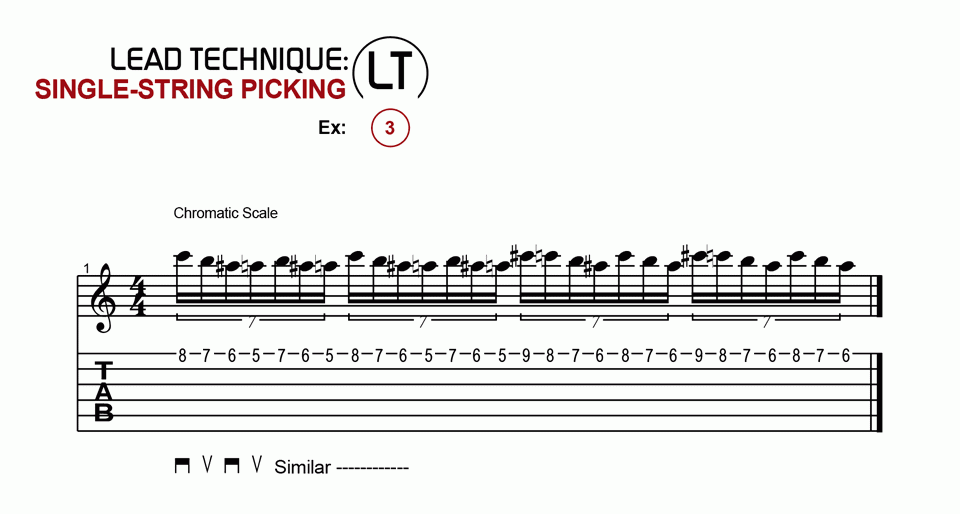 Single String Picking · Ex. 03