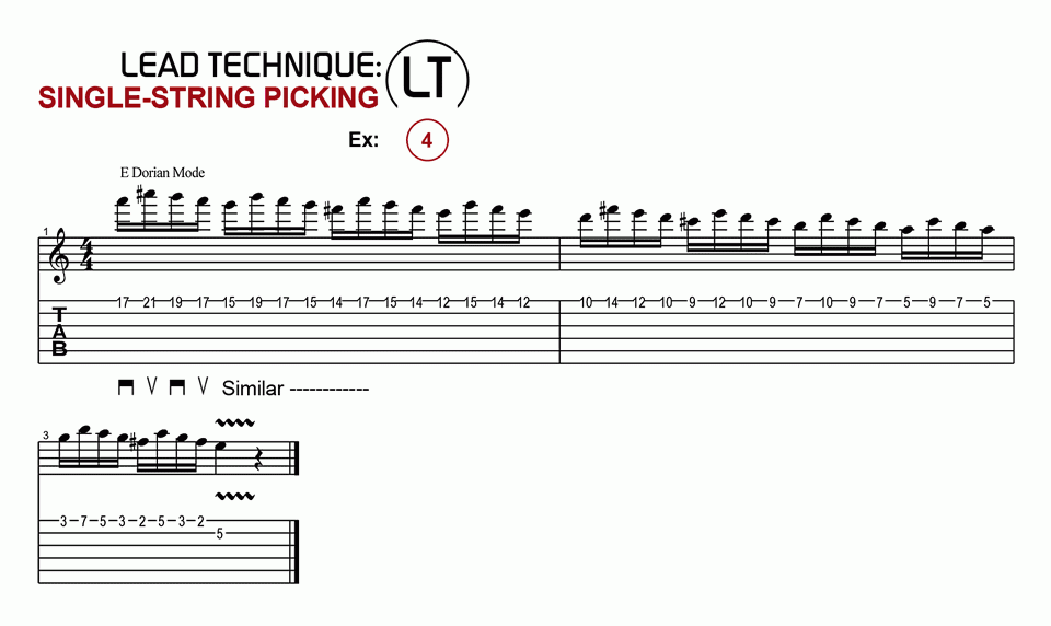 Single String Picking · Ex. 04