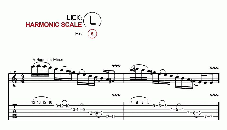 Licks · Harmonic · Ex. 05
