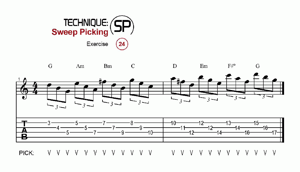 Sweep Picking · Ex. 24