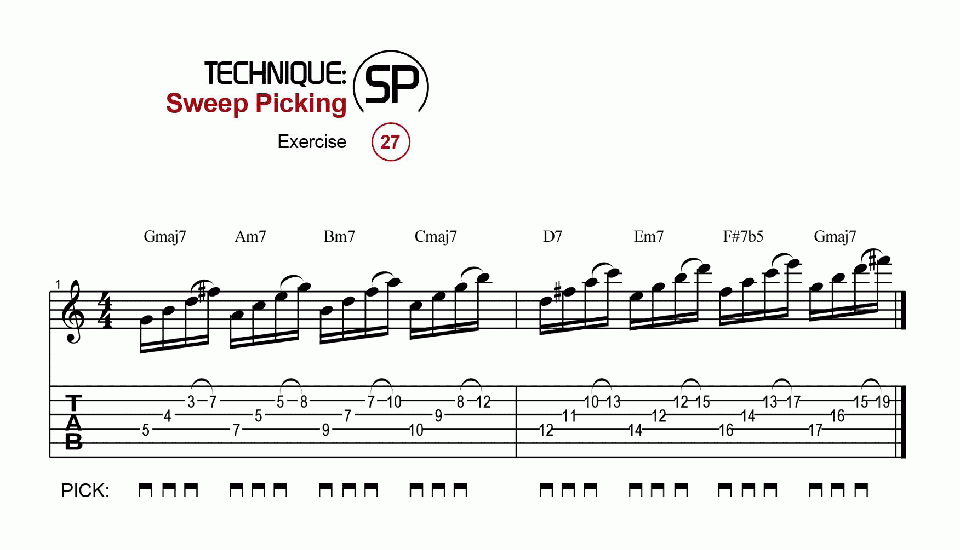Sweep Picking · Ex. 27