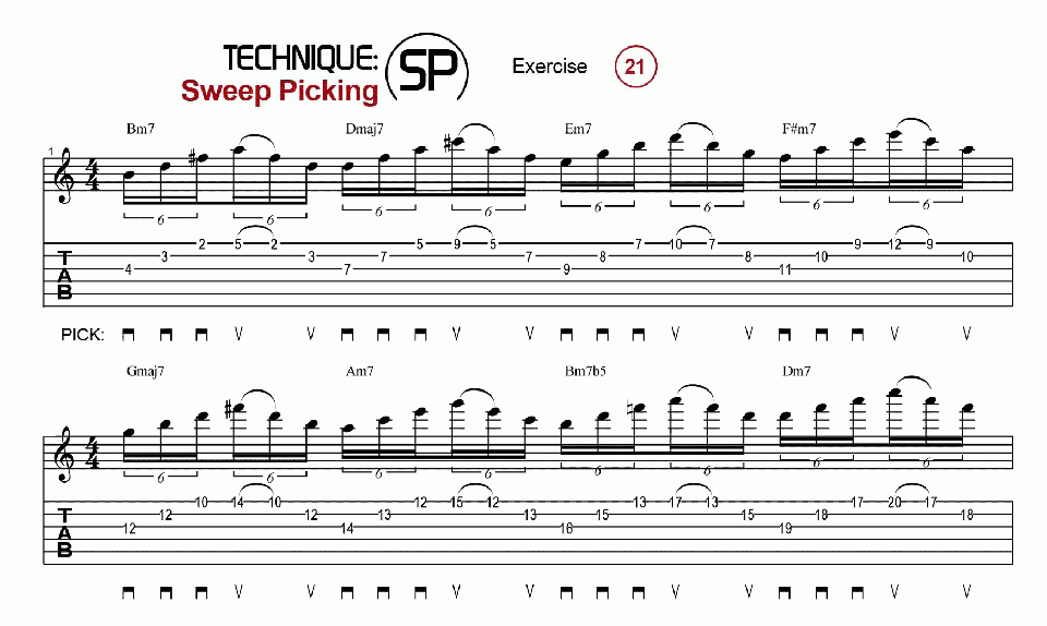 Sweep Picking · Ex. 21