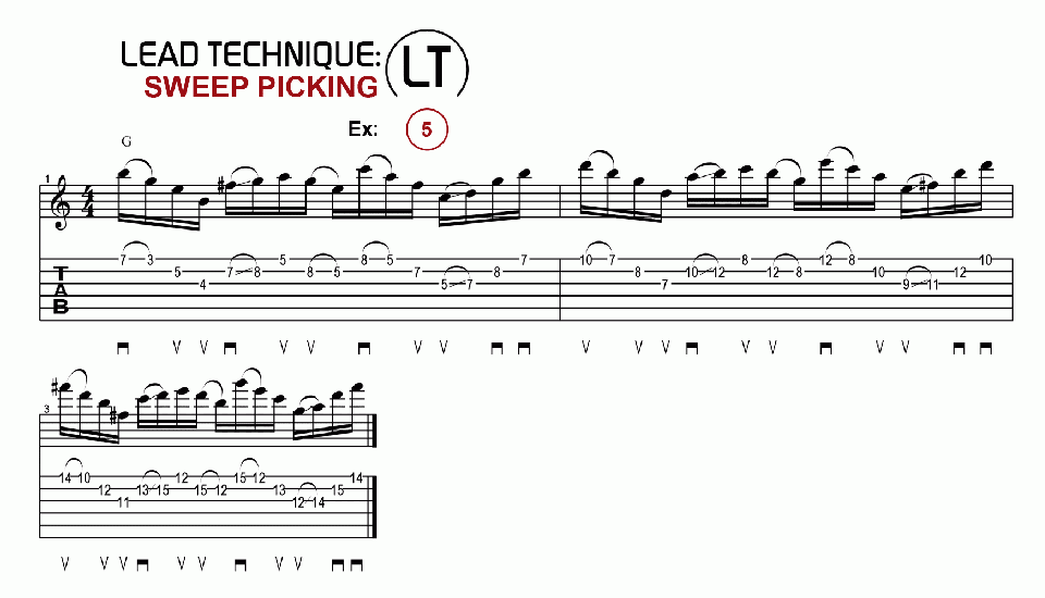 LT · Sweep Picking · Ex. 05