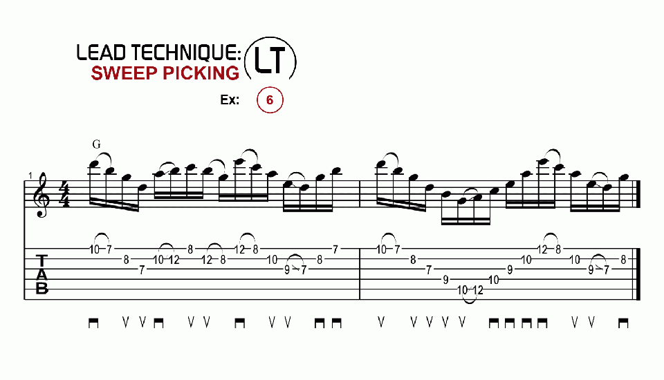 LT · Sweep Picking · Ex. 06