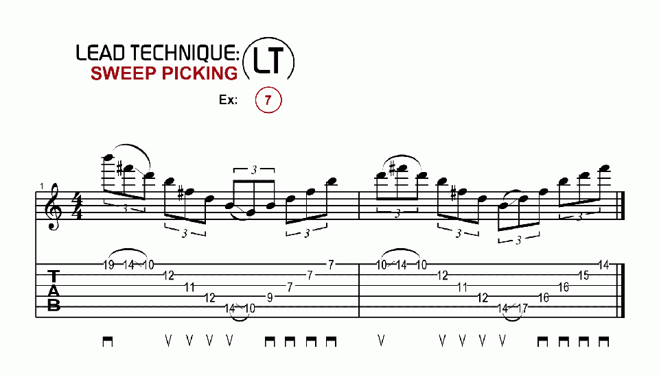 LT · Sweep Picking · Ex. 07